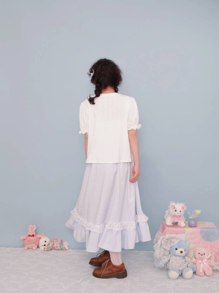 Retro-Mädchen-Karorock