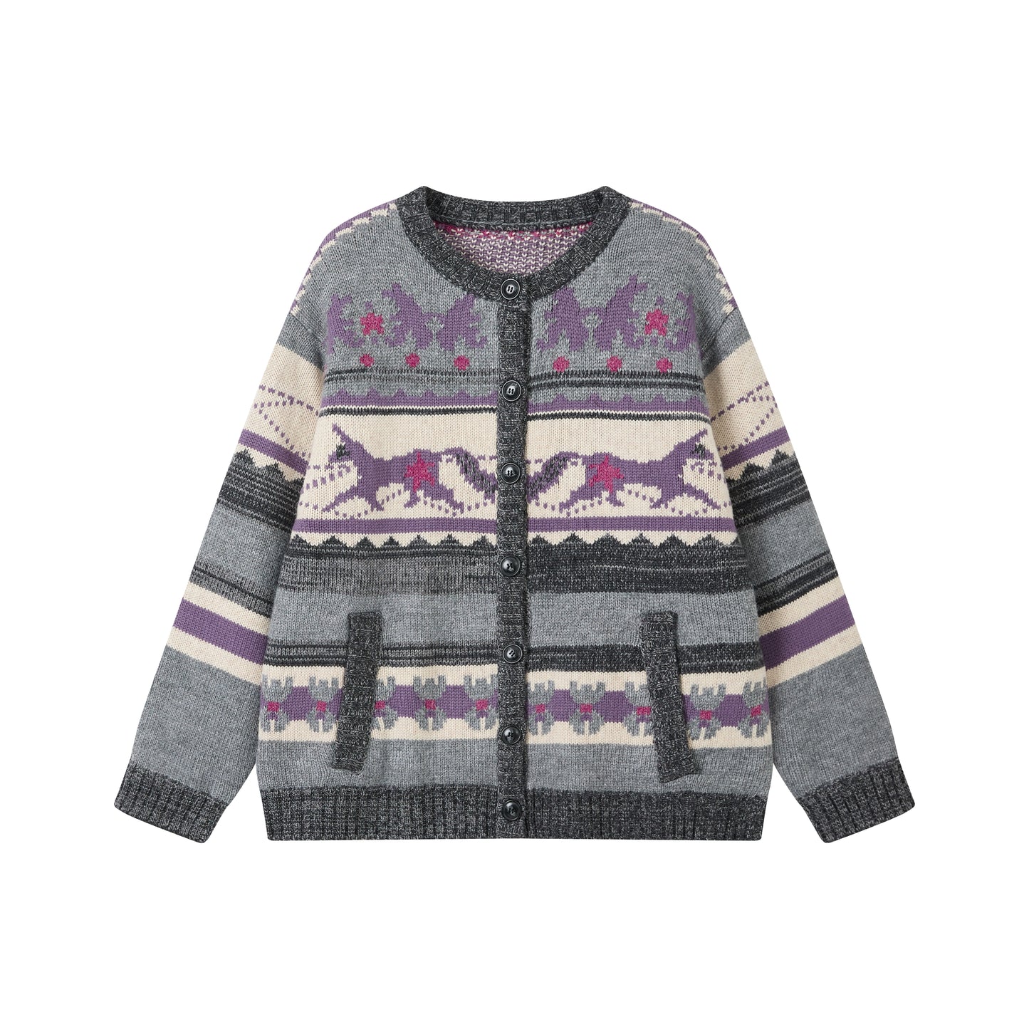 Fair Isle Retro Knit Sweater