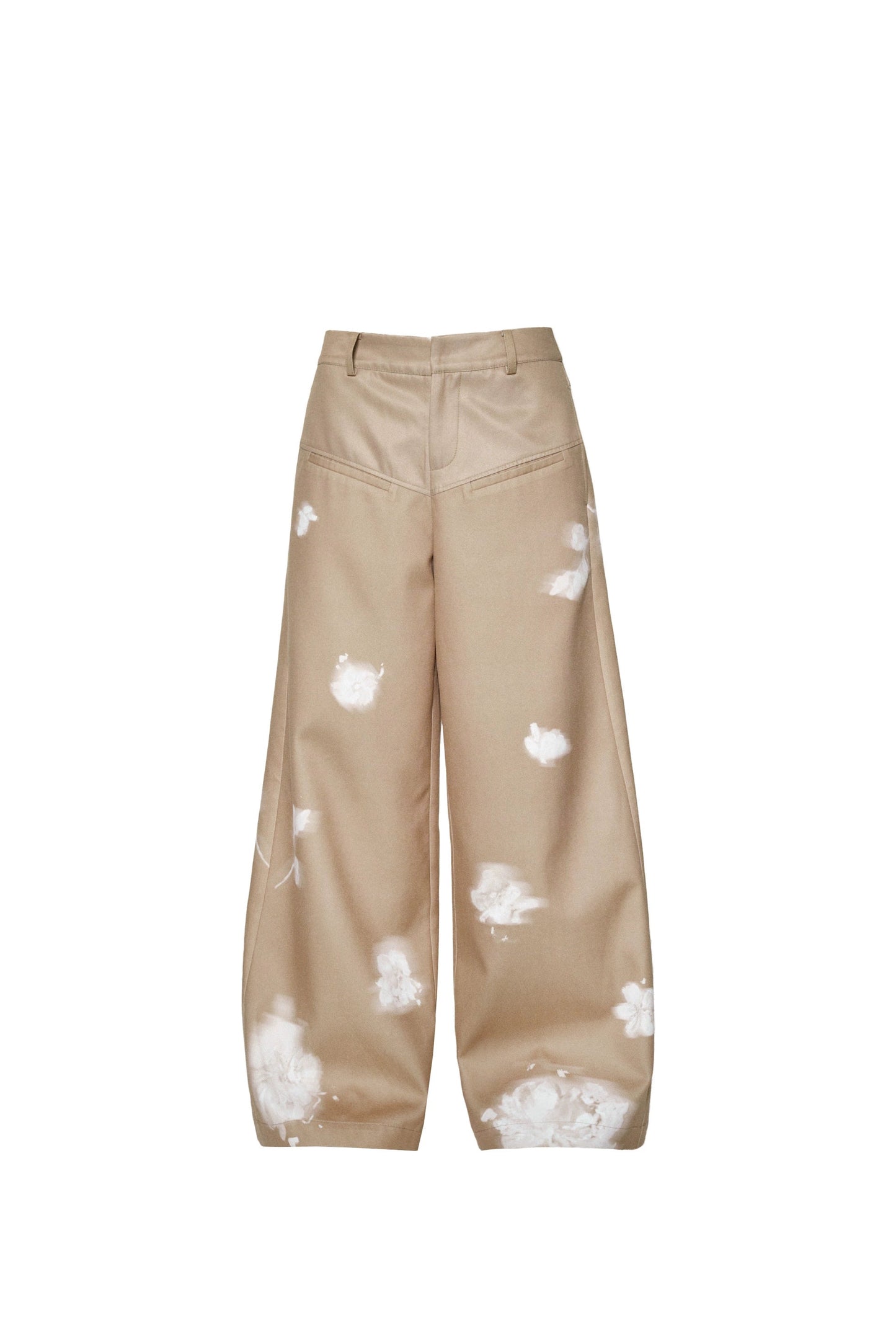 Printed Brown Breeze Blouse & Pants Set-Up