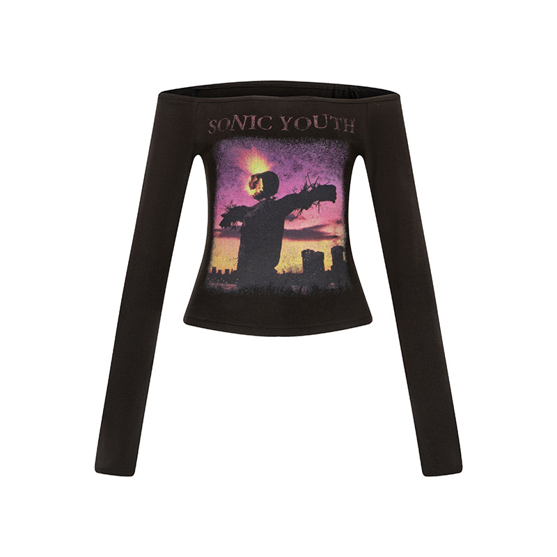 One Shoulder Peplum Tee