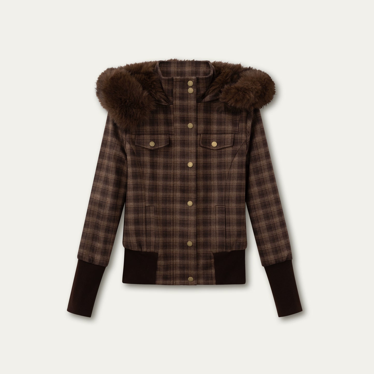 Vintage Fur Collar Fleece Jacket