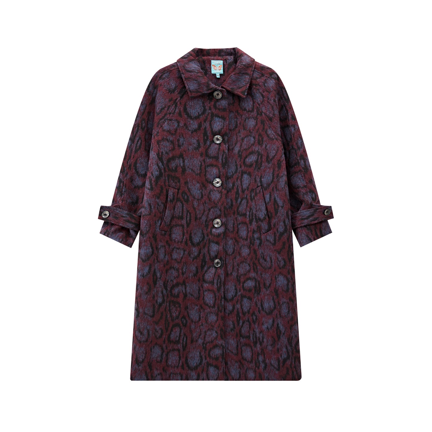 Midi Length Leopard Tweed Jacket