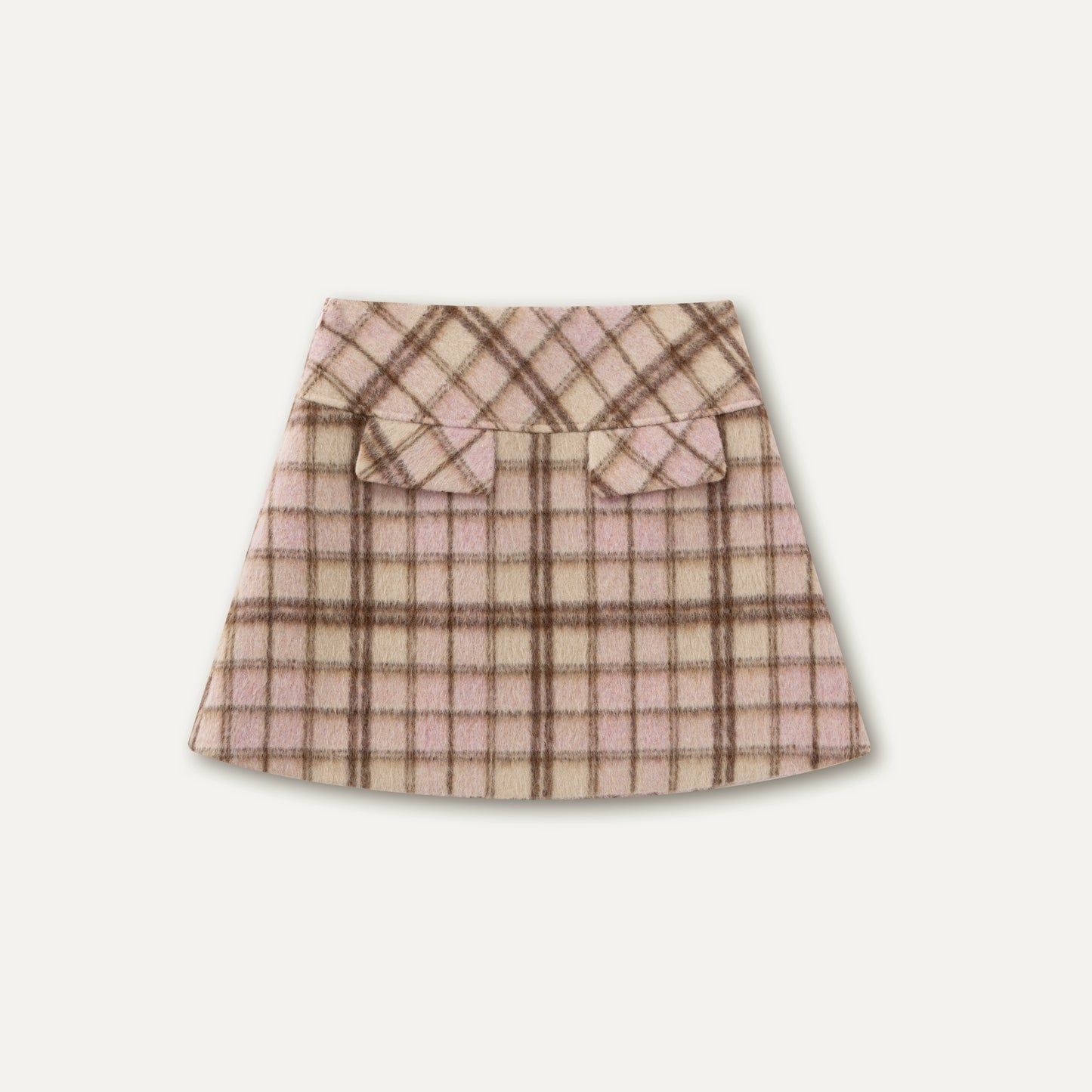 Plaid A-Line Skirt
