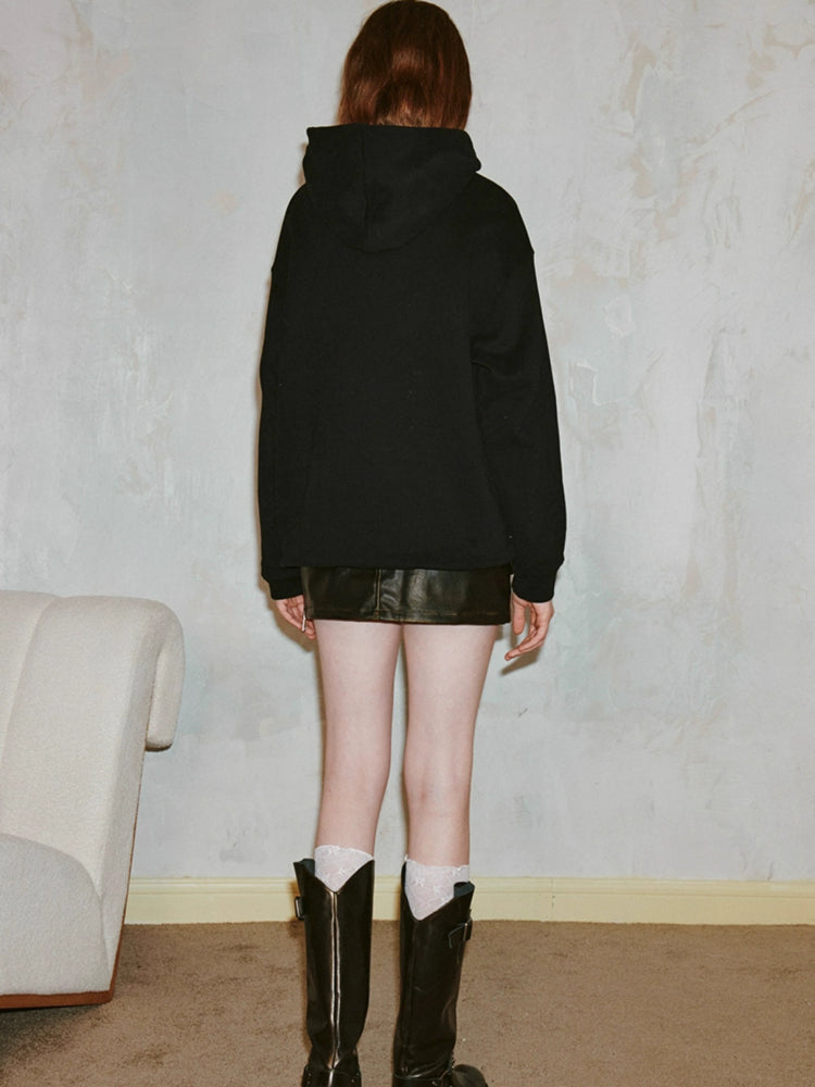 Kapuzensweatshirt mit Druck