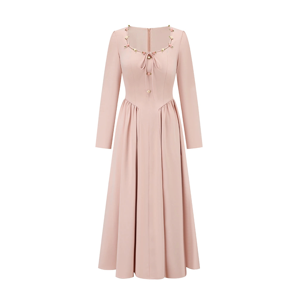 Vintage Lady Style Rose Retro Dress Set-Up
