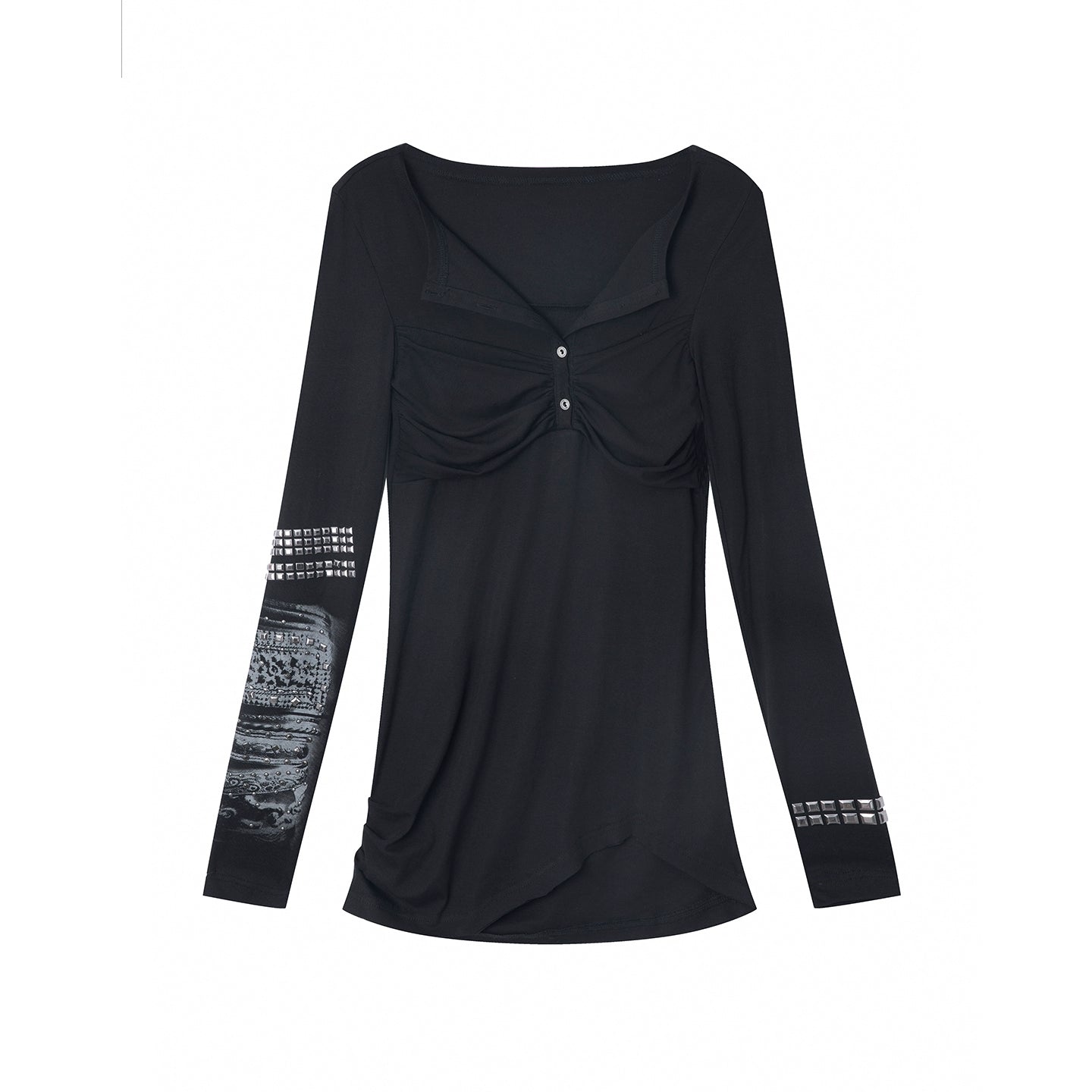 Diamond Loop Long Sleeve Top