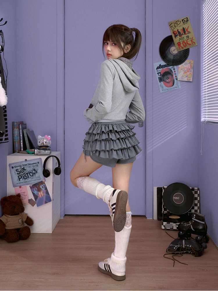 캐주얼 후드 스웨트셔츠