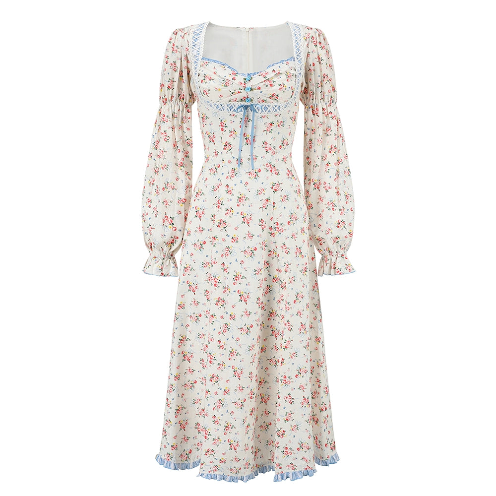 Blue French Pastoral Dress Set-Up