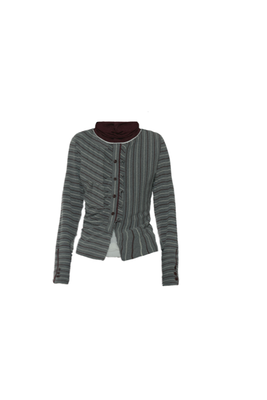 Layered Stripe Long Sleeve Top