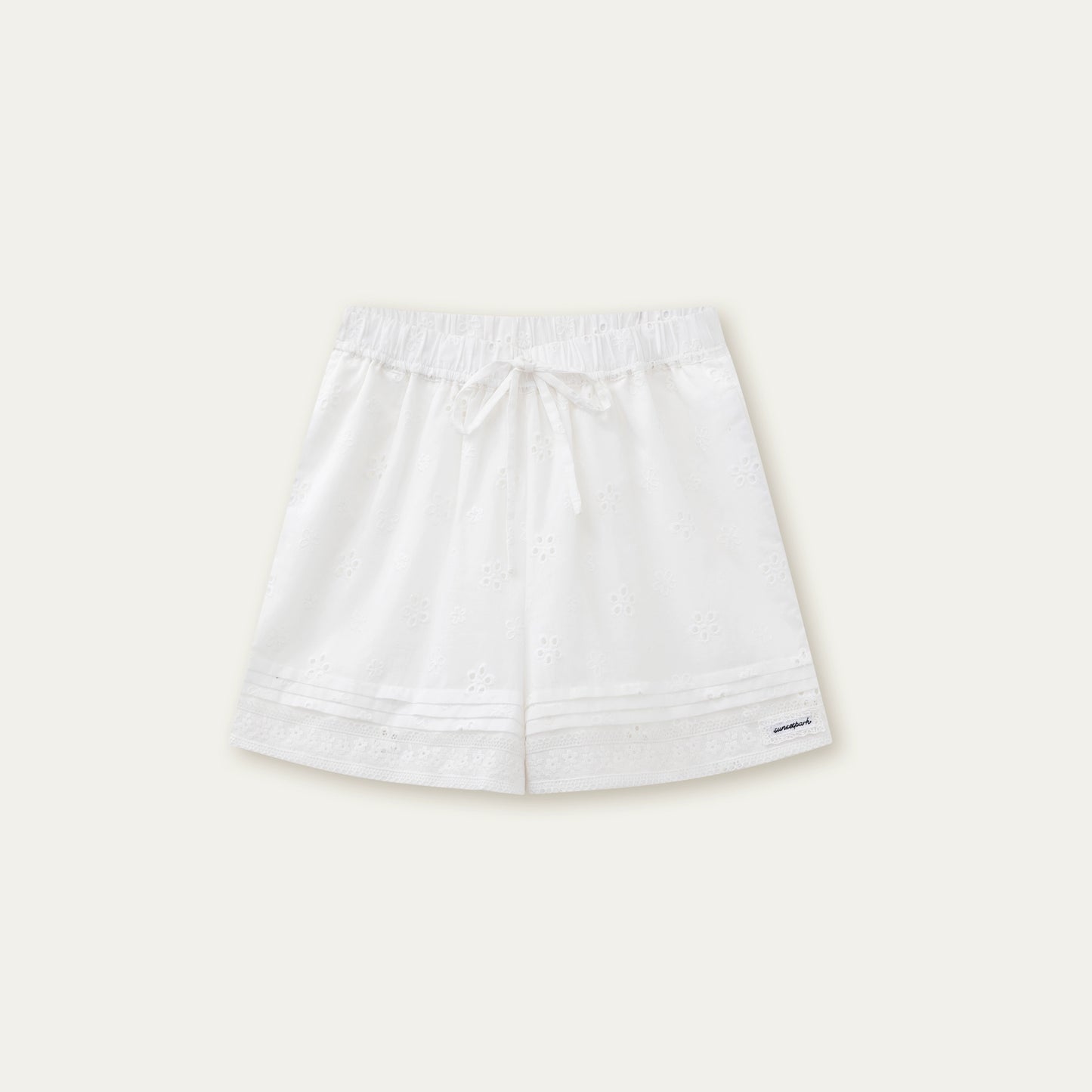 Cool Cotton Embroidery Shorts