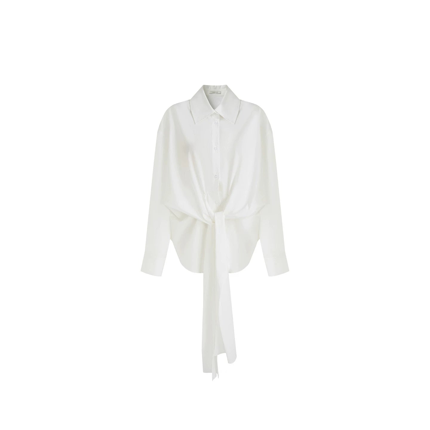 Asymmetrical Twist Irregular Shirt