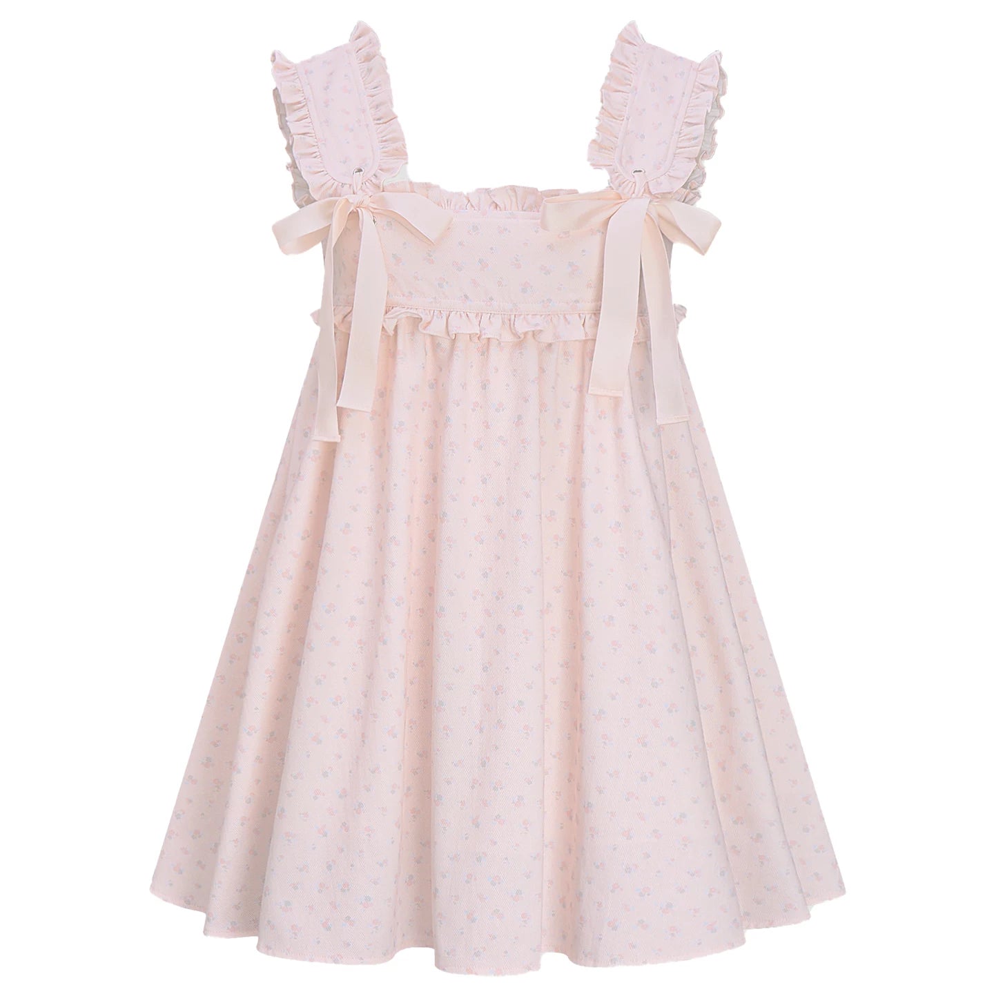 Tender Pink Satin Ribbon Dress