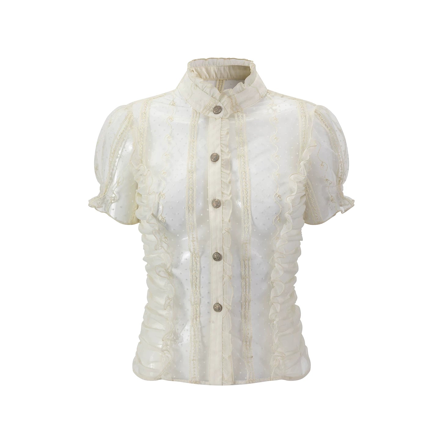 Romantic Archer Polka Dot Blouse