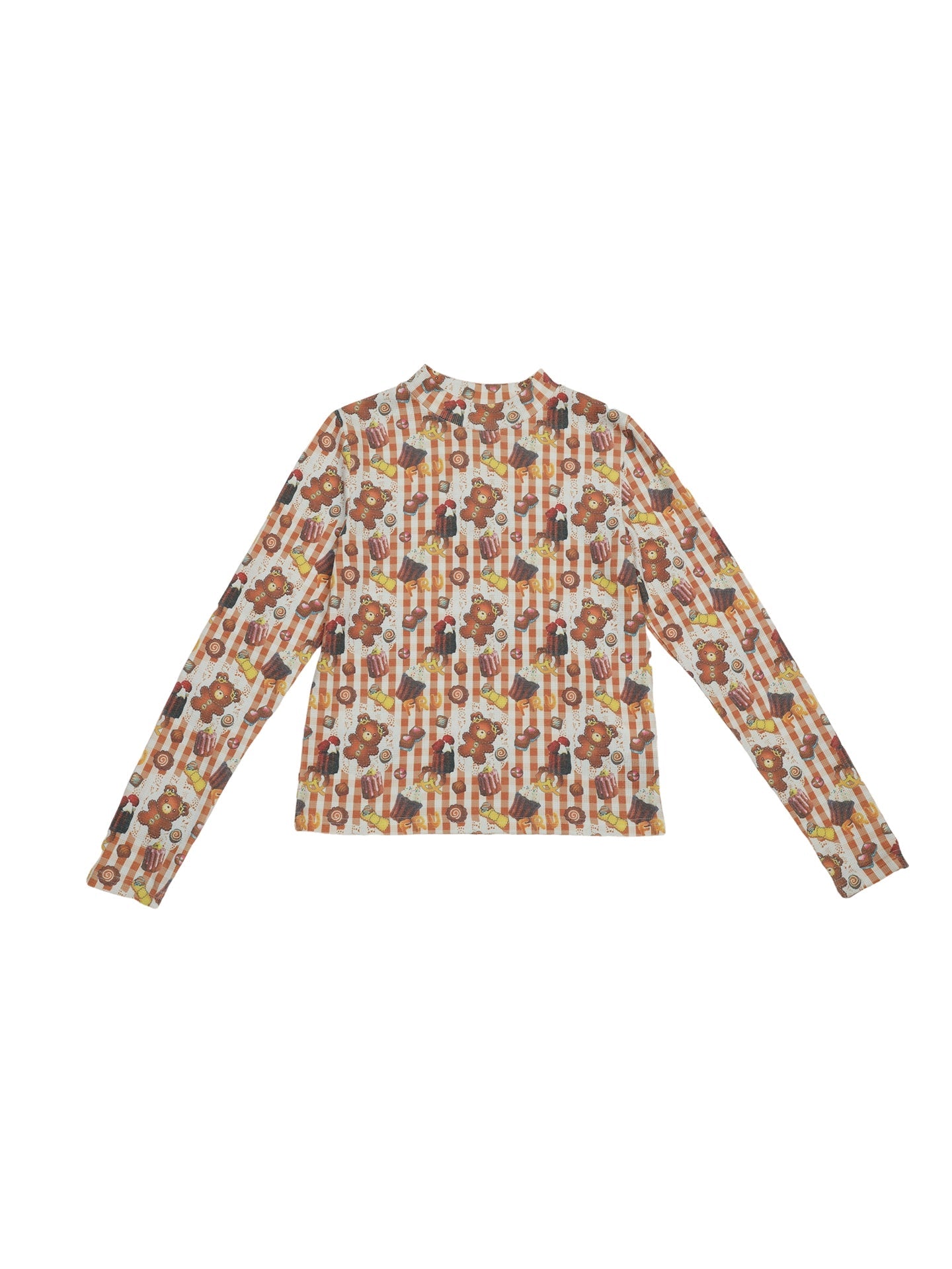 Cookie Print Waffle Top
