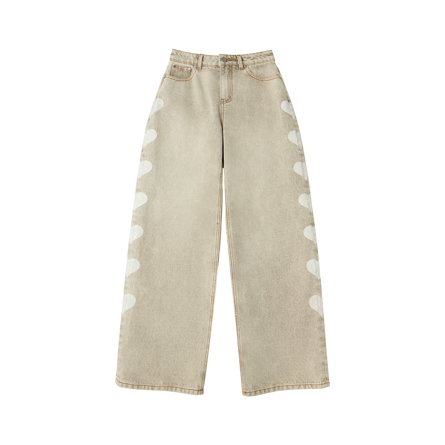 Almond Love Brown Jeans