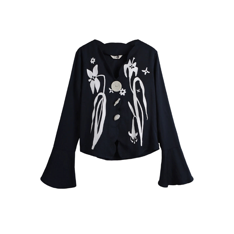 Vintage Lily Flared Sleeve Shirt