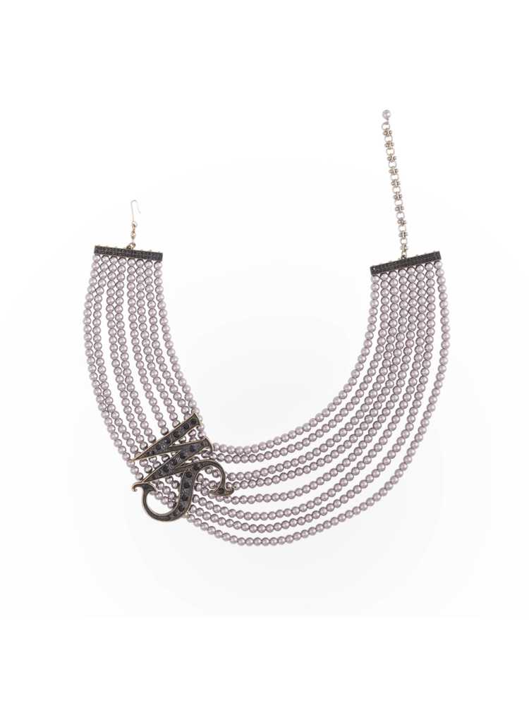 진주 비드 목걸이