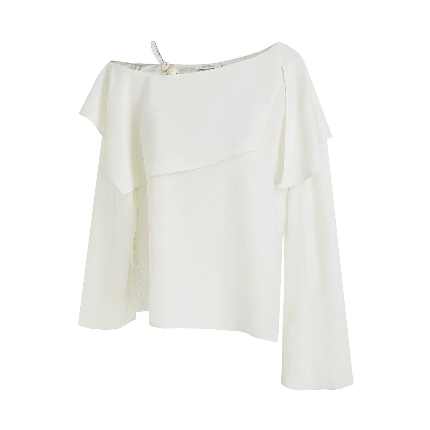 Asymmetrical Marble Bead Blouse