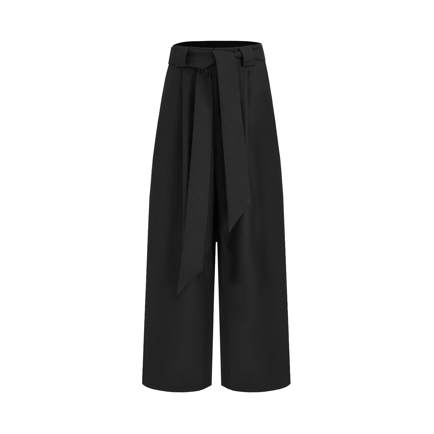 Figurbetonende, fallende Hose mit weitem Bein für den Herbst