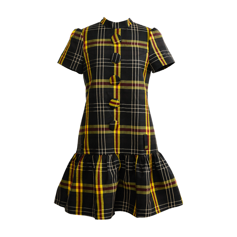Fall Check Dress