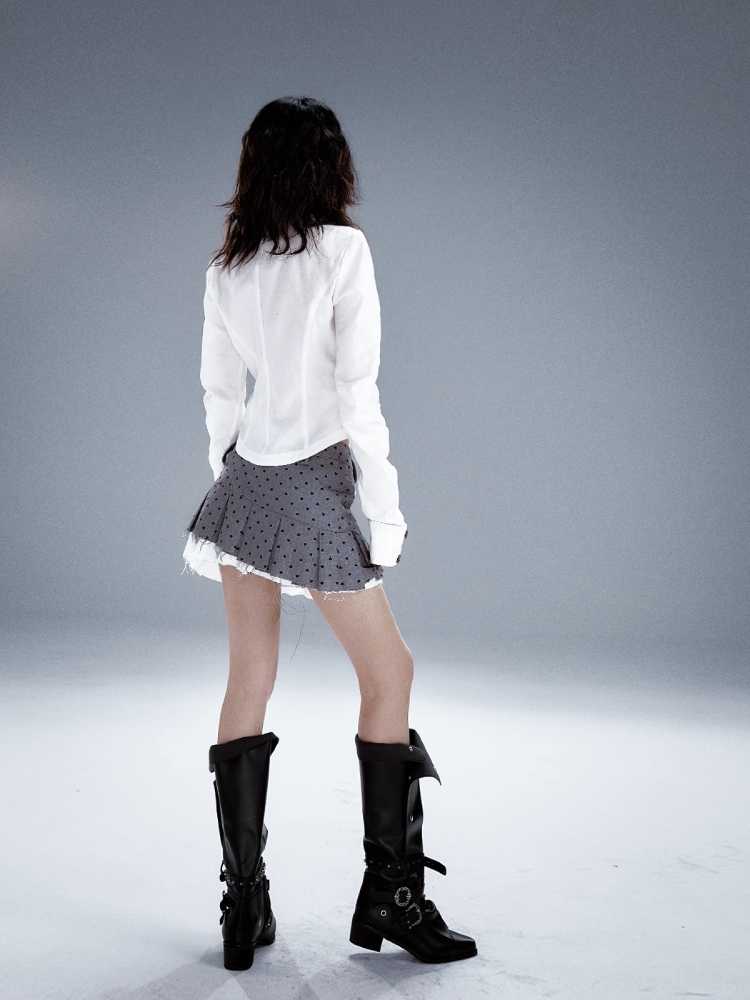 Herbst schlanker Langarmshirt