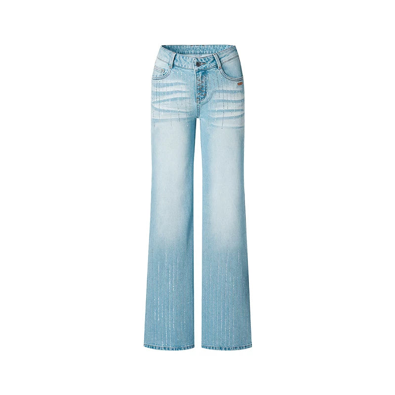 Shiny Vintage Denim Pants