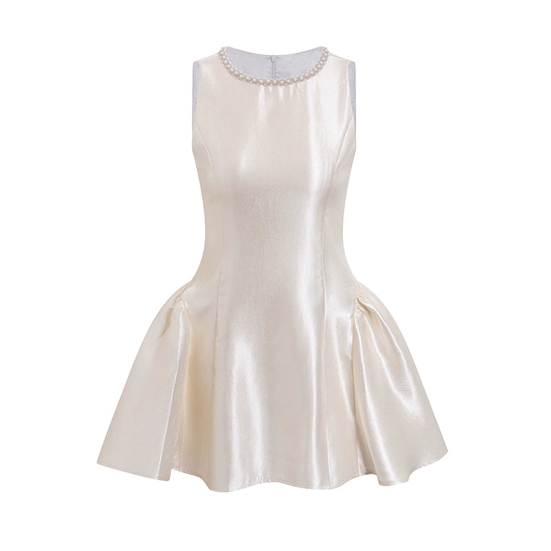 Satin Pearl Princess Dress