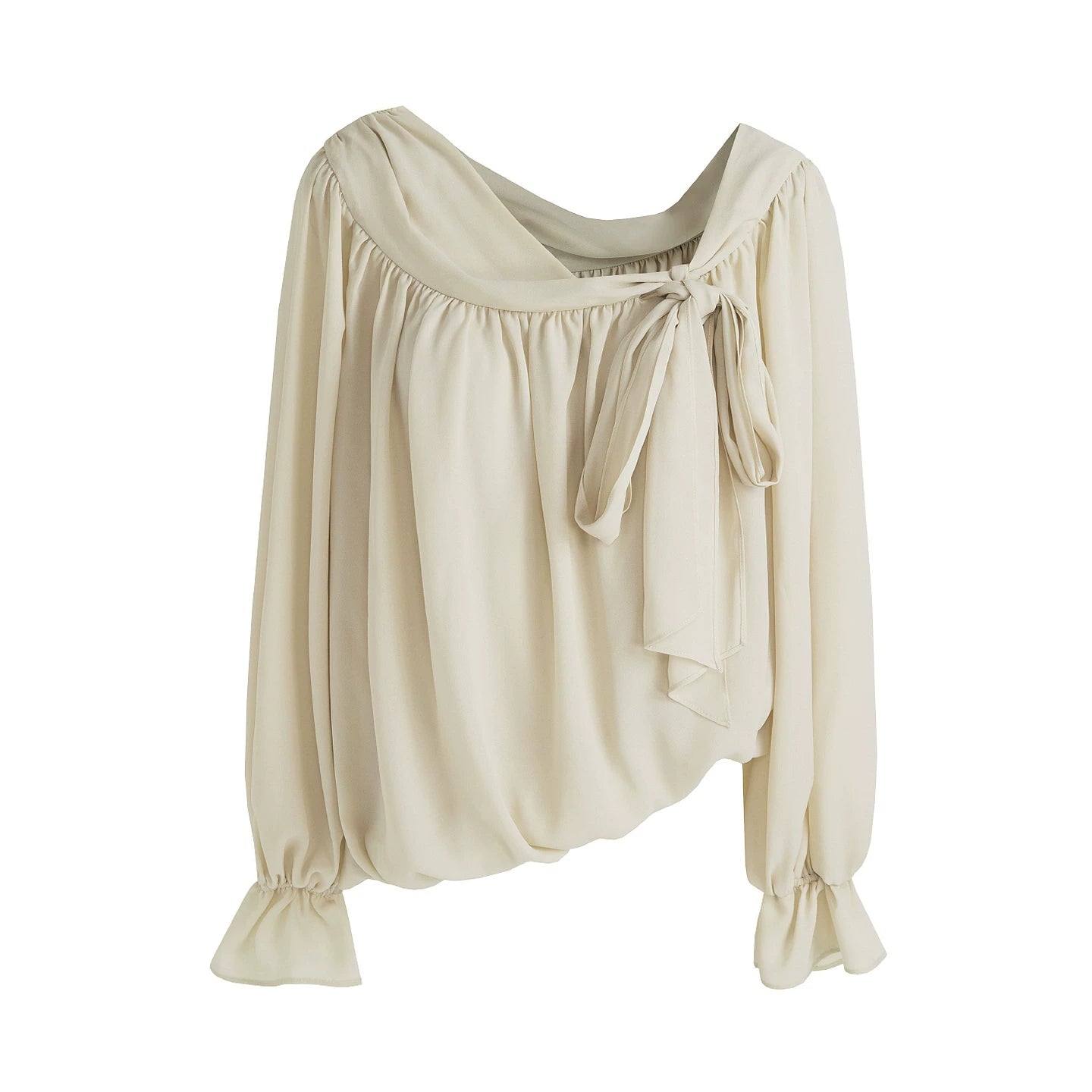 Off-Shoulder Bluse zum Binden