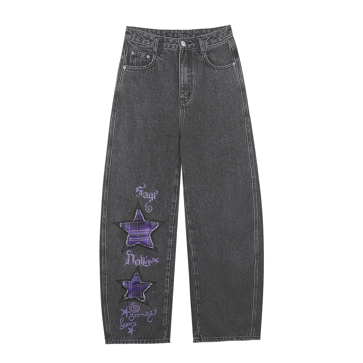 Graffiti Print T-Shirt Jeans Set-Up