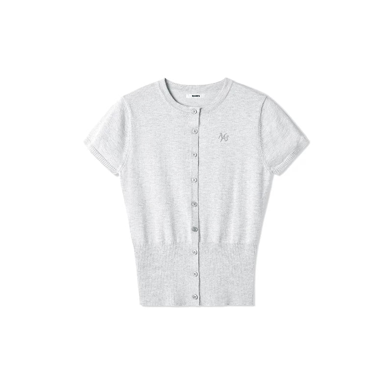 Merino Wool Flutter Sleeve Top
