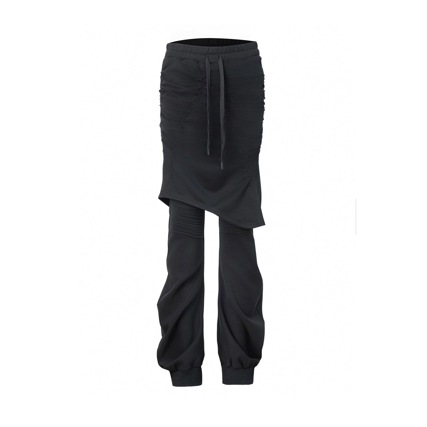 Pleated Layered Scimitar Pants