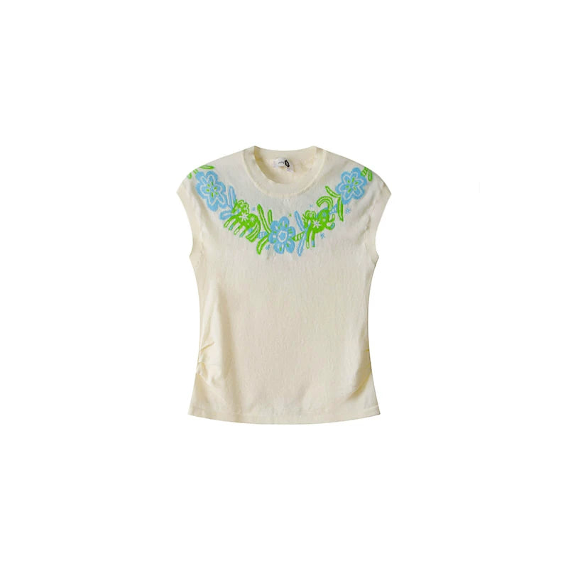 Little Horse Jacquard Cotton Top
