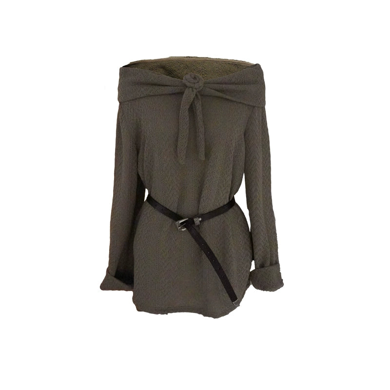 Brown Campus Sweater