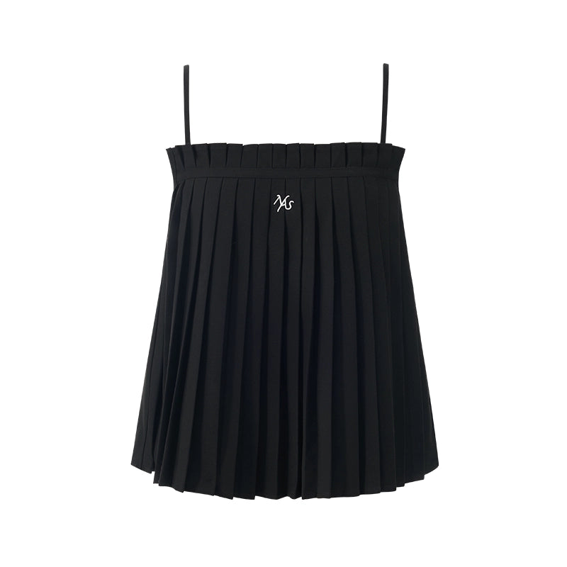 Nice A-Line Pleated Vest