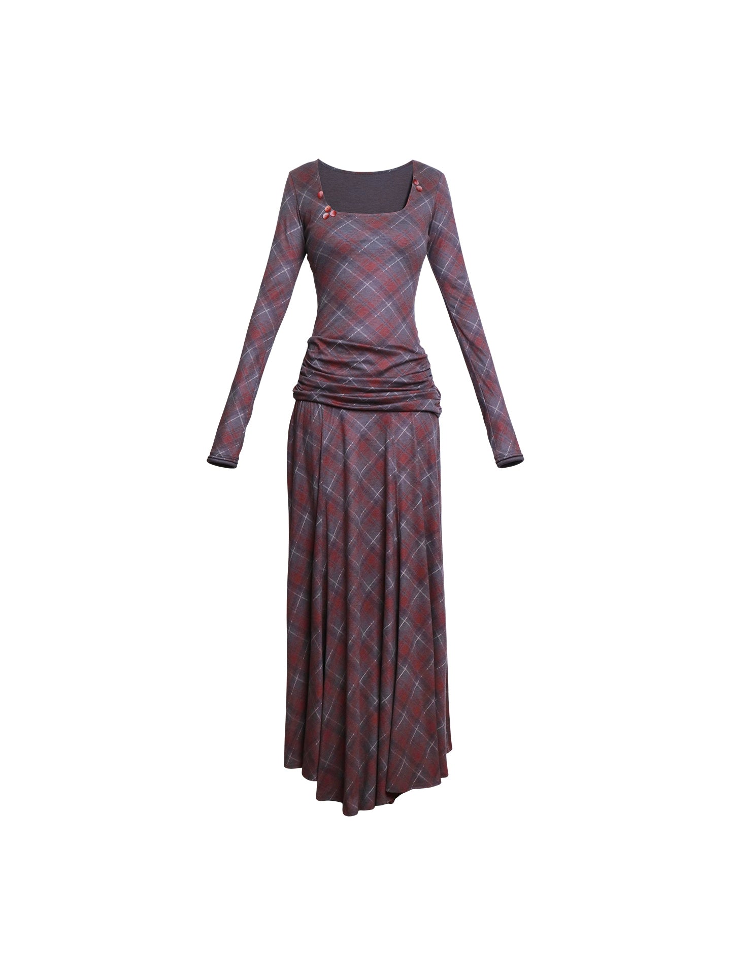 Vintage Check Slim Dress