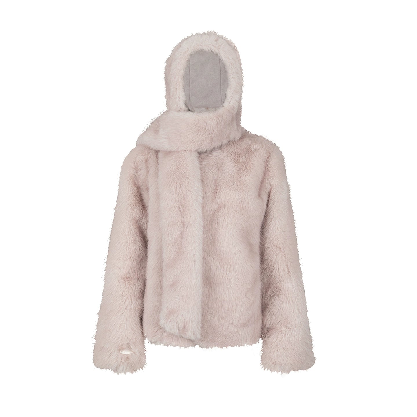Sweet Girl Hooded Furry Coat