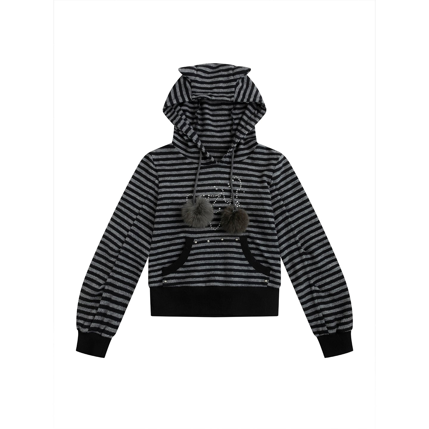 Punk Rivet Hooded Sweatshirt