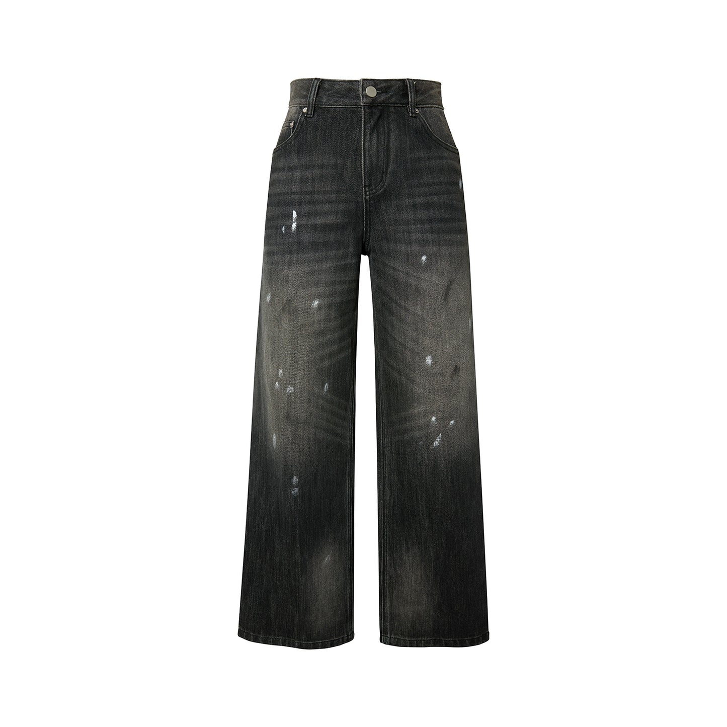 American Retro Distressed Wide-Leg Pants