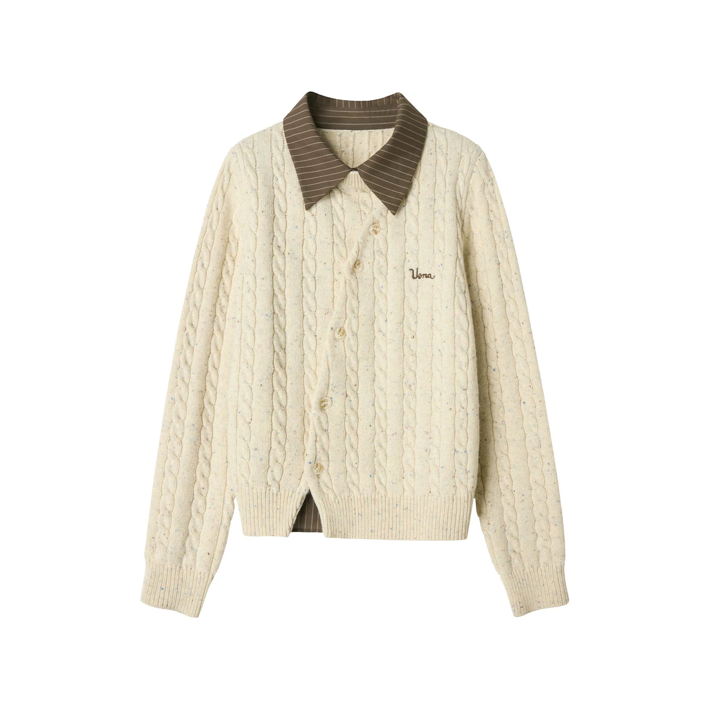 Beige Wool Cardigan