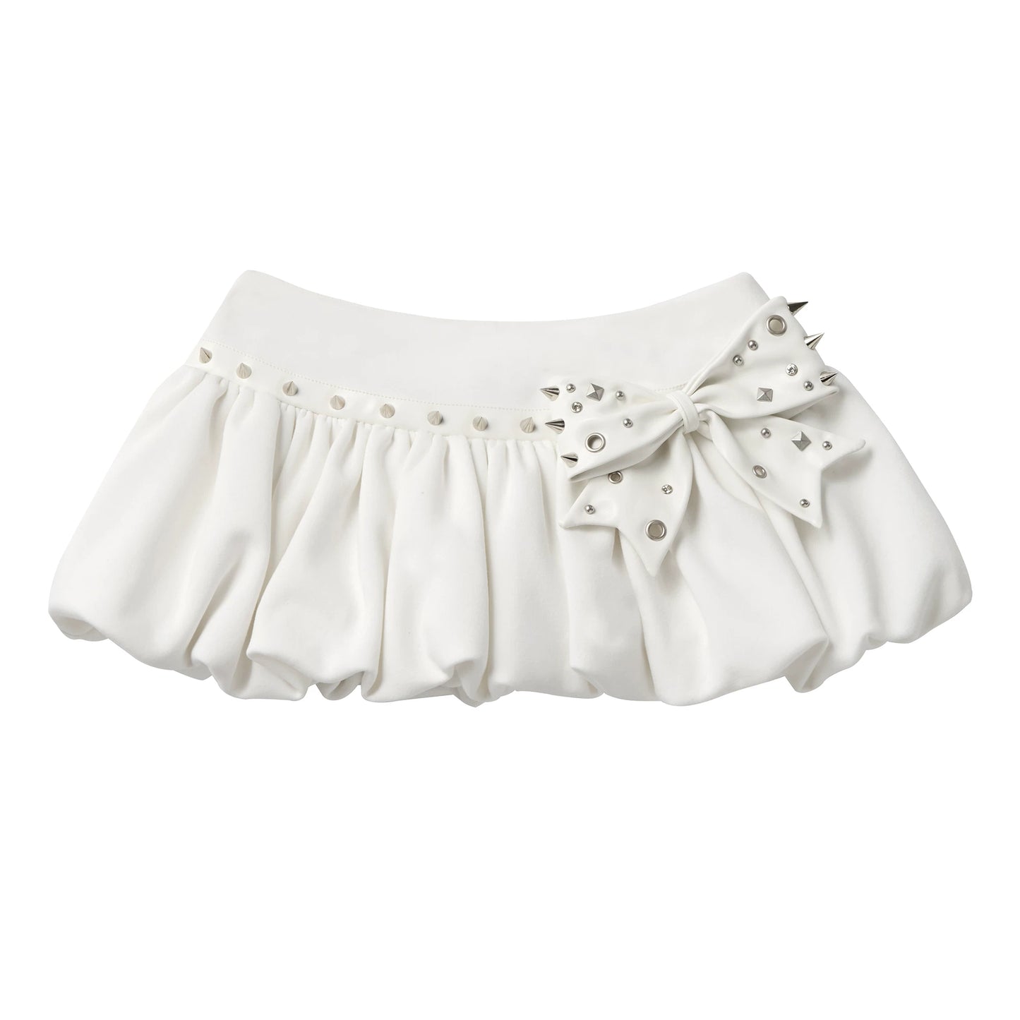 Studded Bow Pumpkin Skirt
