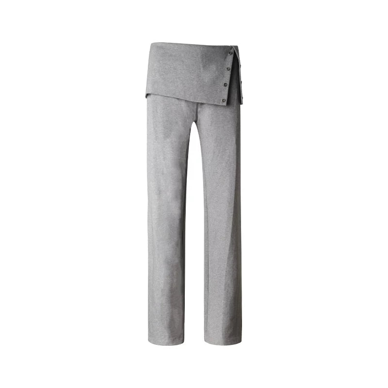 Knit Slit Hip-Covering Pants
