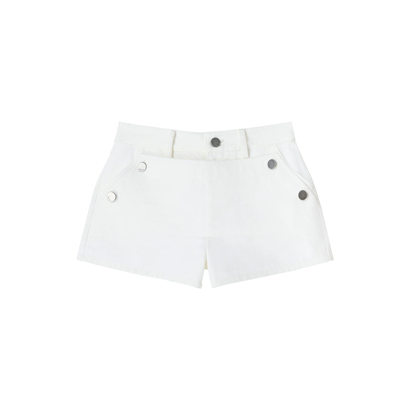 Gallery American White A-Line Shorts