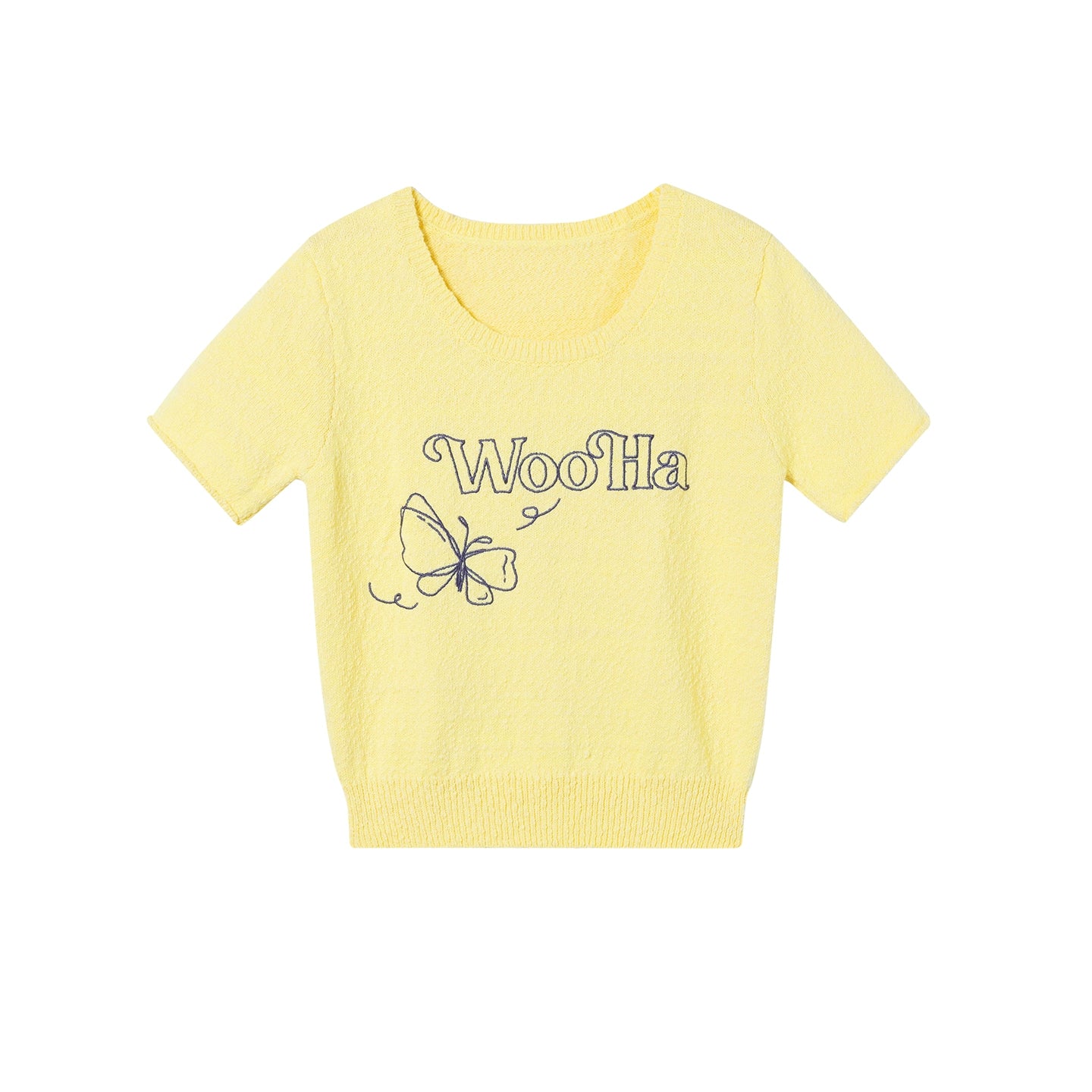 Logo Embroidered Short-Sleeved Top