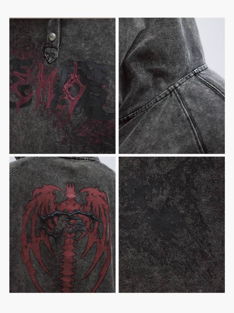 Kleines Teufel Kapuzen-T-Shirt