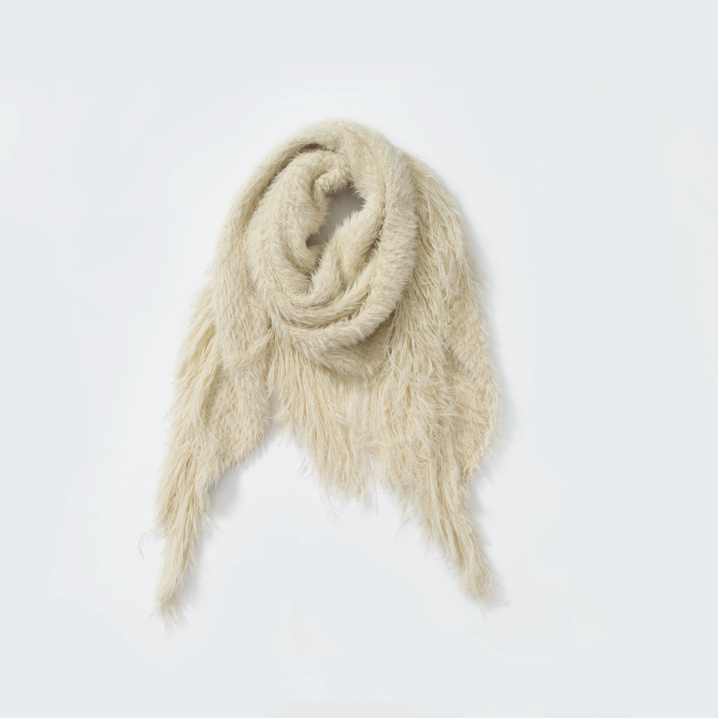 Vintage Fringe Triangle Scarf