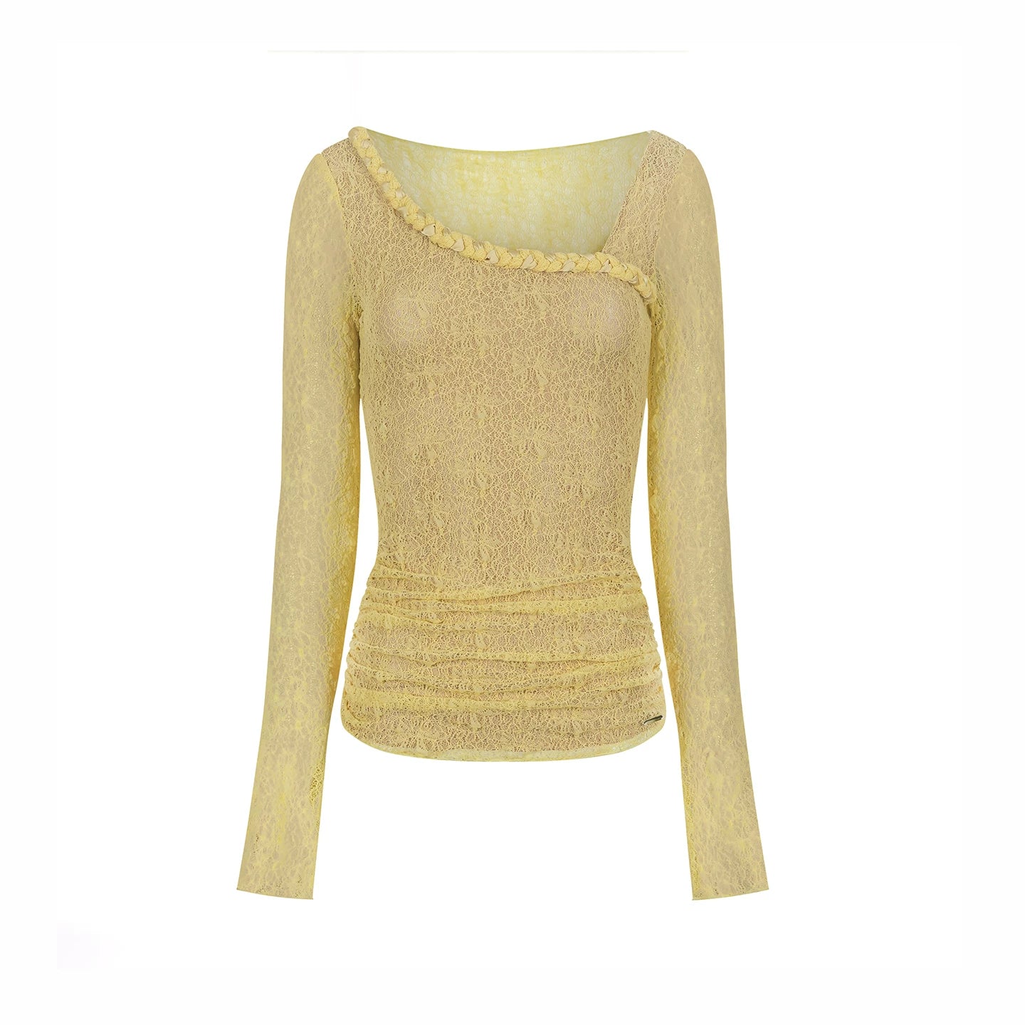 Three-Dimensional Lace Knitted Top