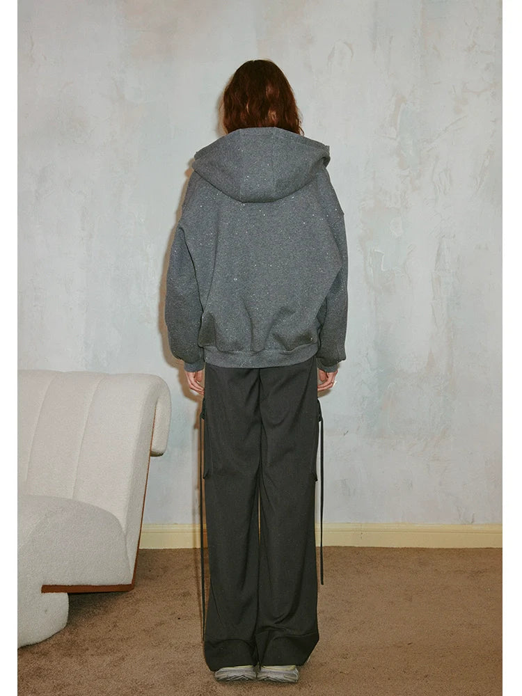 Hochwertiger, lockerer Kapuzenpullover