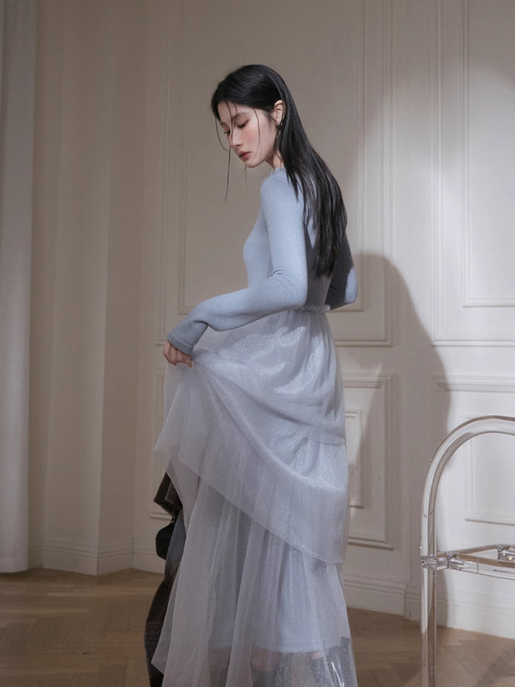 눈의 공주 패치워크 드레스