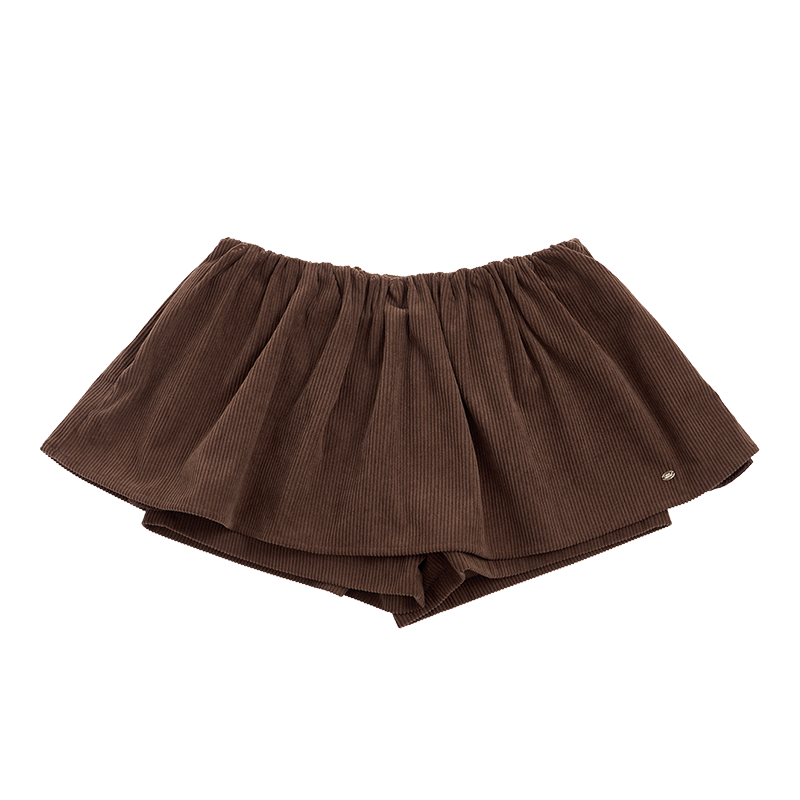 Elastic Waist Corduroy Pants