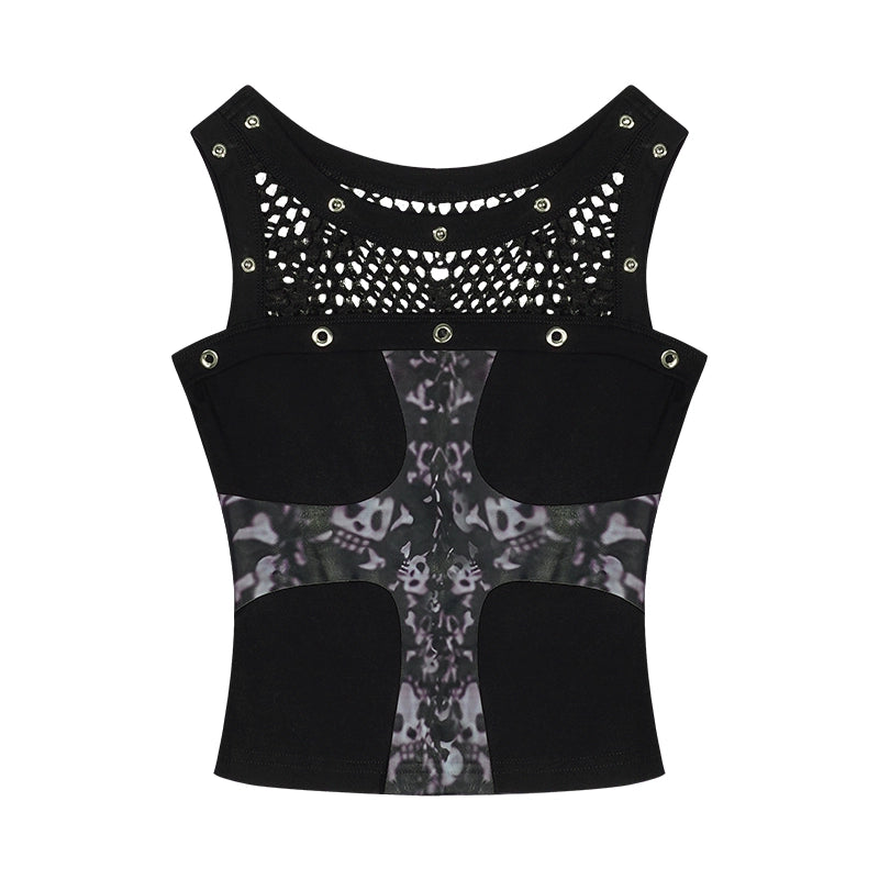 Cool Dark Cross Vest